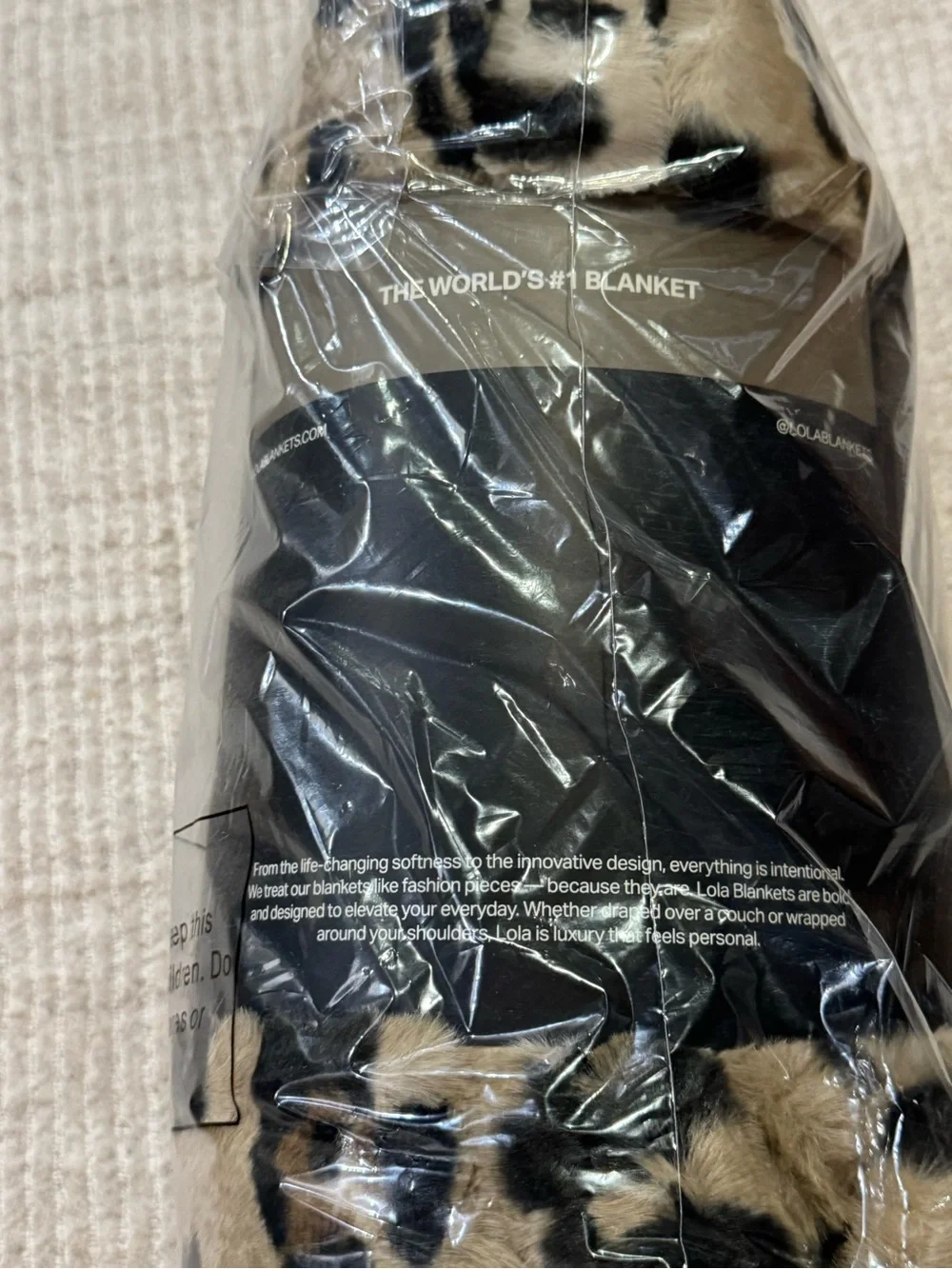 Lola Blankets Leopard Medium Luxury Faux Fur Blanket